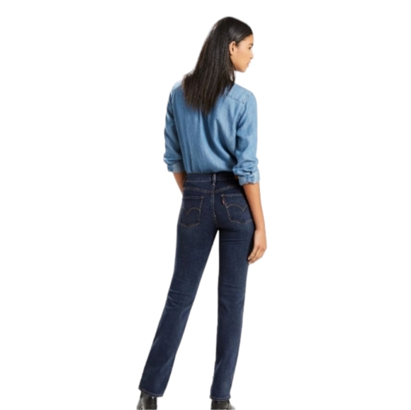 Levi's Women's 314 Shaping Straight Jeans Blue Side 196310055 Size 28/32 - Picture 3 of 9